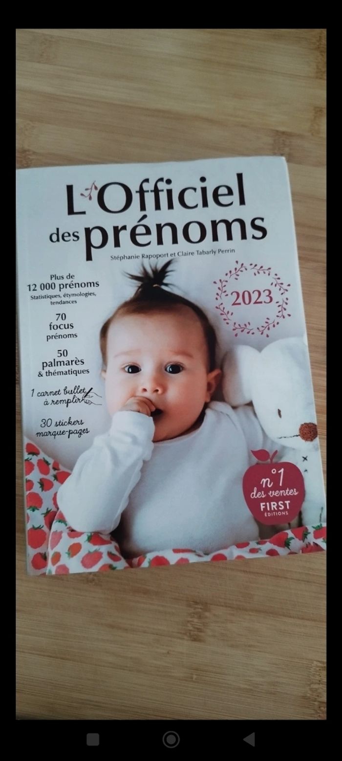 Livre prénoms