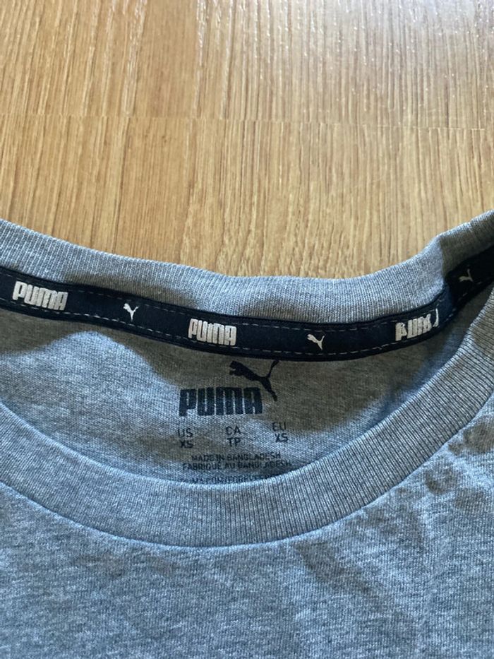 T shirt puma gris ado taille XS - photo numéro 3