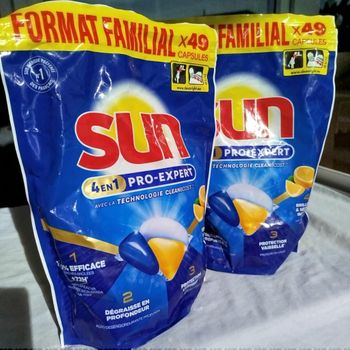 Lot 2 Sun Lave Vaisselle x49 Doses Prix Ferme