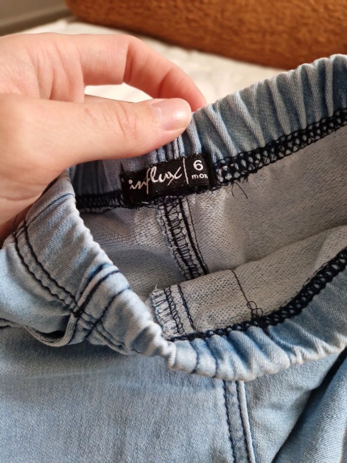 Lot pantalon souple style legging effet jean - photo numéro 5