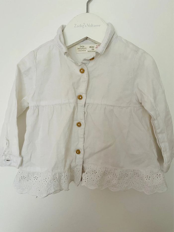 Blouse tunique chemisier Zara 6 9 mois 74