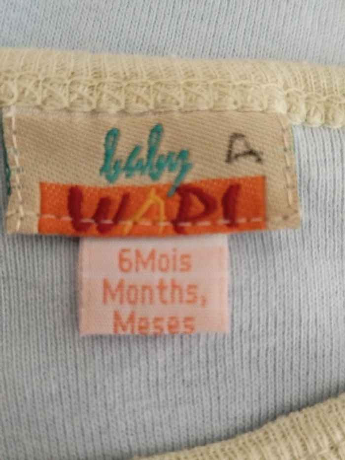 Combishort bleu clair Wapi taille 6 mois - photo numéro 3