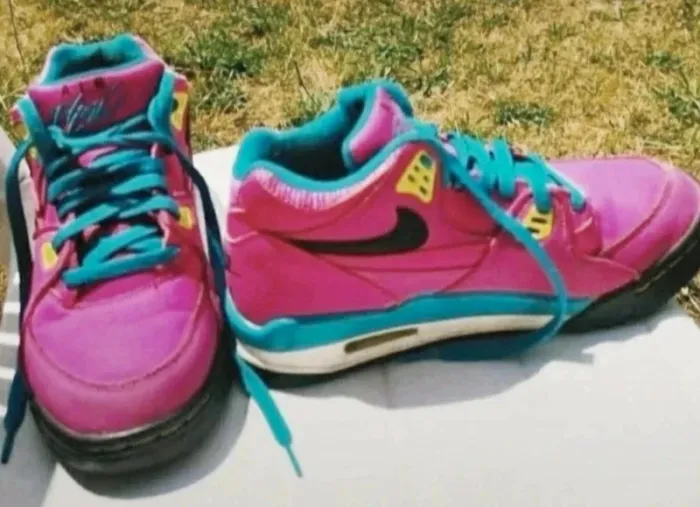 💓basket femme Nike air flight limité rose et bleu pointure 38 rare couleur fashy sport - photo numéro 2