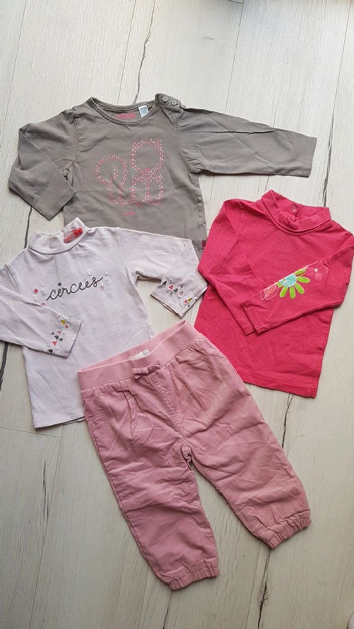 Lot de 4 articles fille 18mois dpam orchestra