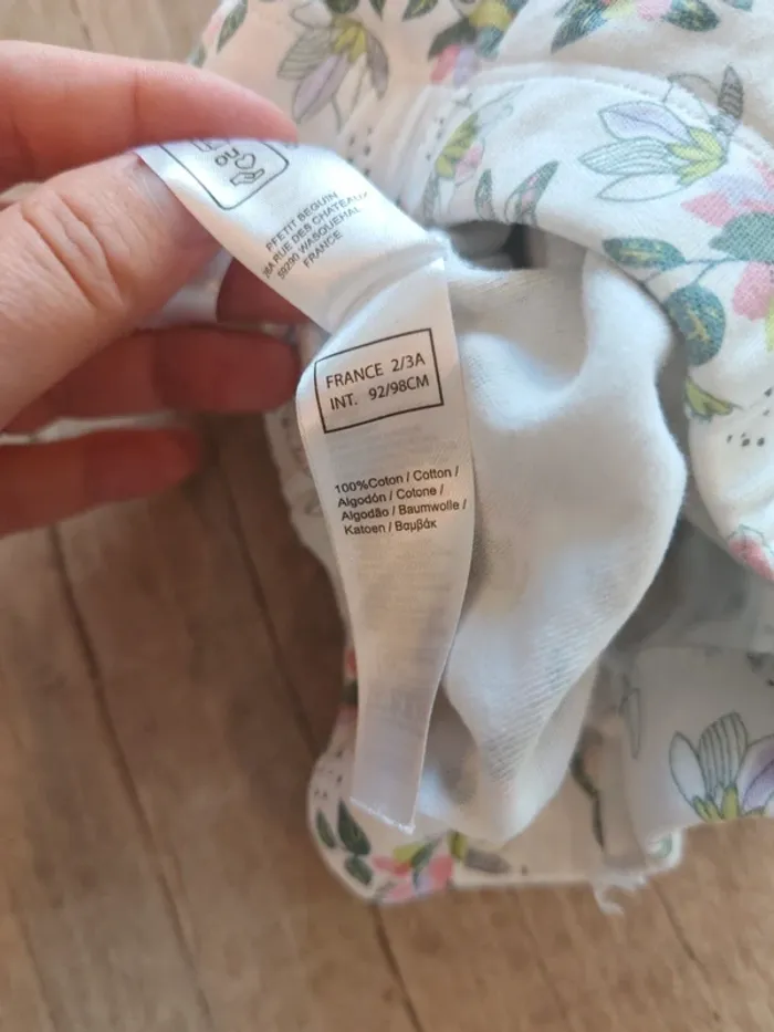 Ensemble d'été kaki Petit Béguin taille 2/3 ans - photo numéro 6