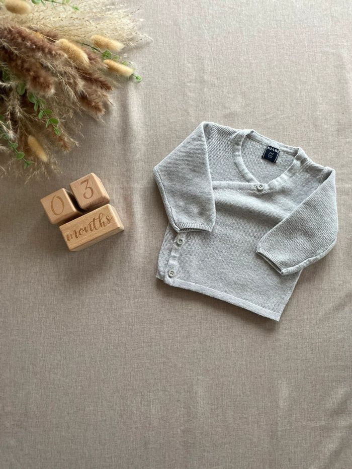 Gilet croisé 3 mois - Mixte