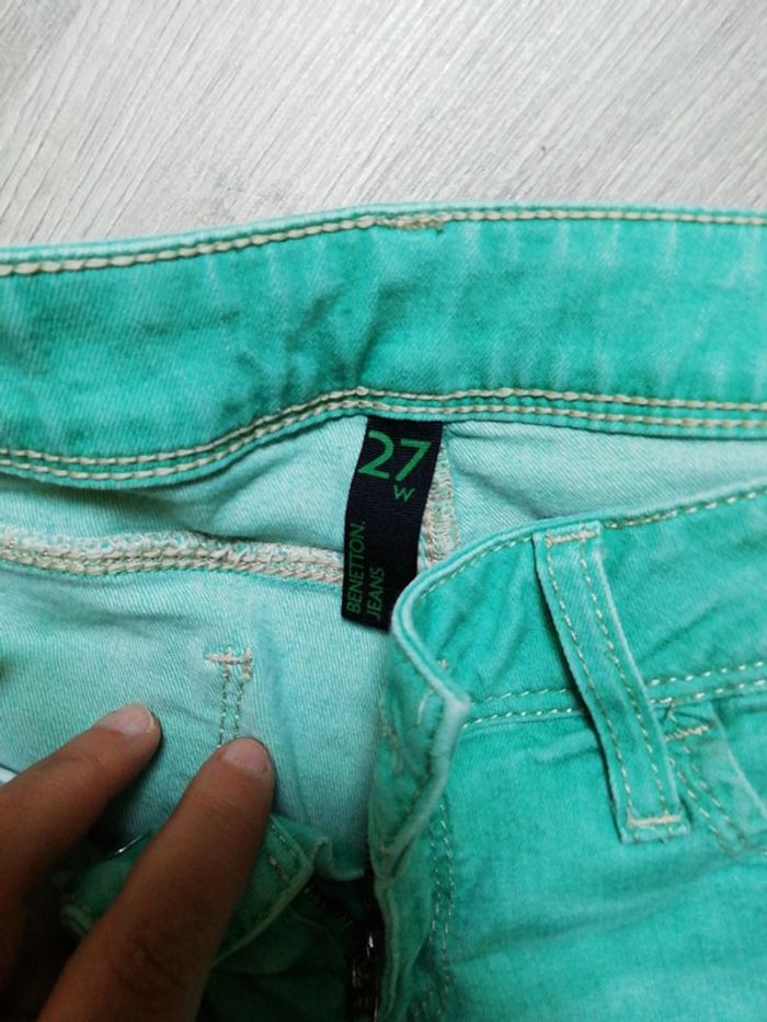 Jean femme taille 37 Benetton skinny - photo numéro 2