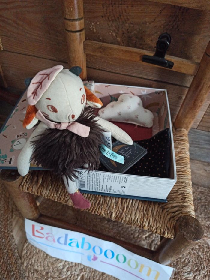 Coffret livre bonne nuit après la pluie Moulin roty tbe - photo numéro 4