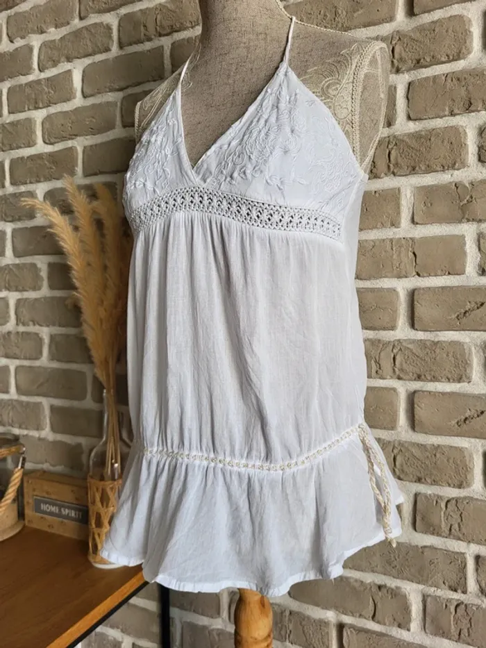 Top dos nu bohème en coton brodé Pimkie - photo numéro 10
