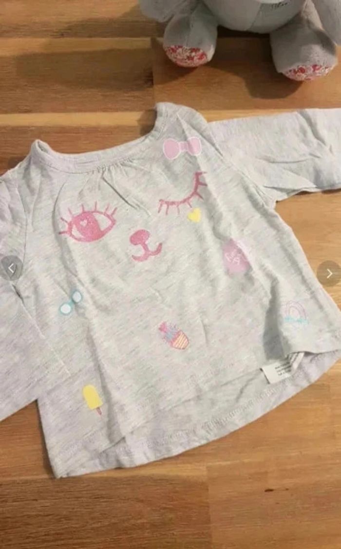 Lot  2 tee-shirt manches longues - photo numéro 4