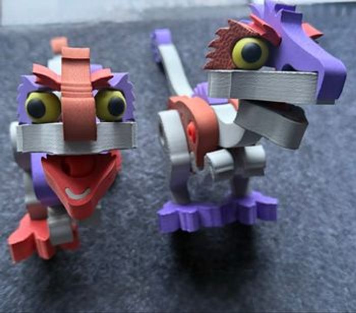 Jeu de construction en mousse 2 dinosaures bloco Dinosaurus - photo numéro 3