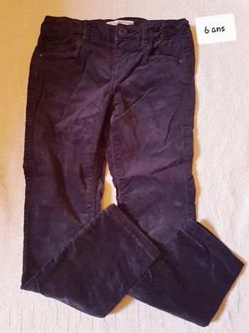Pantalon velour okaidi 6 ans