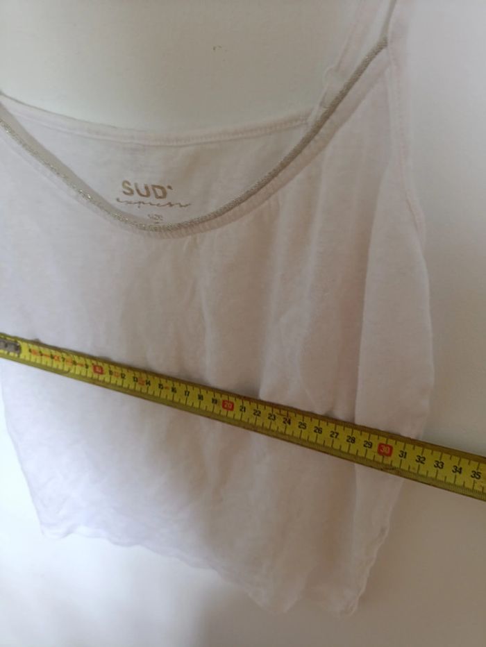 Débardeur blanc à fines bretelles – Sud Express - photo numéro 6