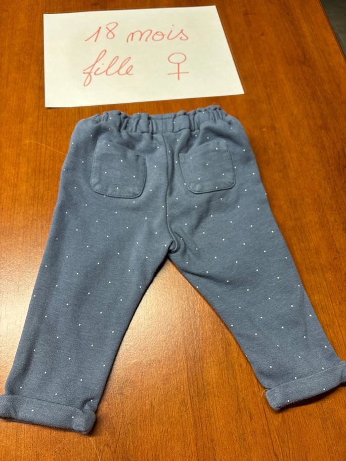 Pantalon bleu à pois - photo numéro 5