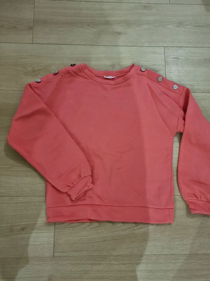 Pull rose, boutonnières, taille M