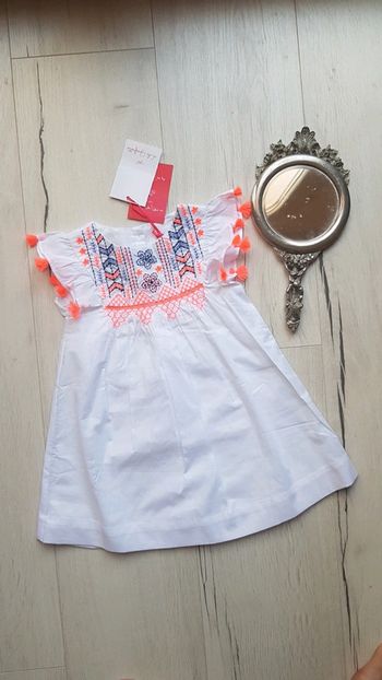 Robe cérémonie estivale 2ans Lili gaufrette neuve