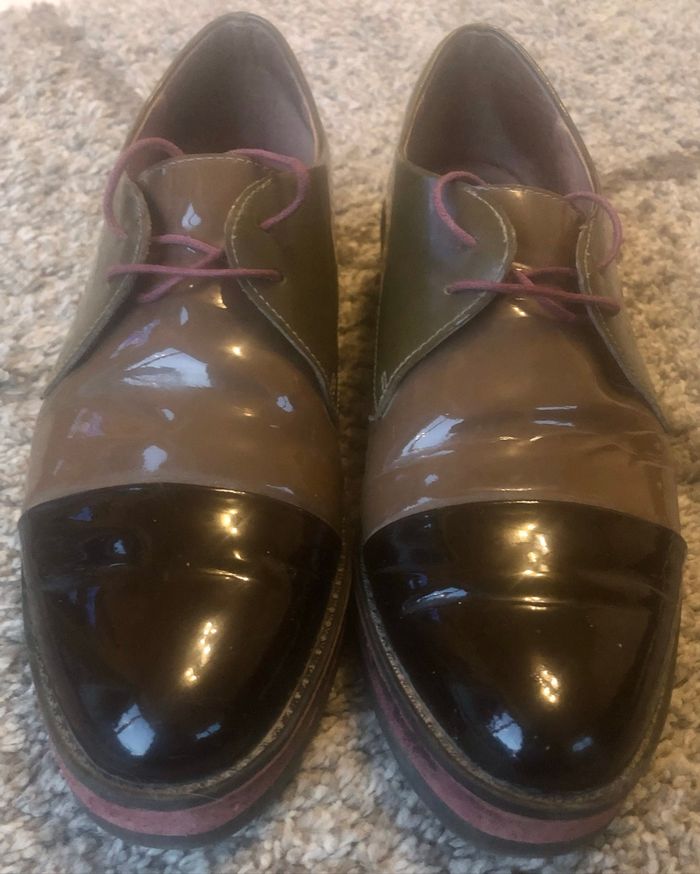 Chaussures »Mam’Zelle »marrons vernies - photo numéro 2