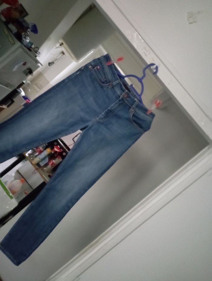 Jean salsa taille 38 couleur bleu - photo numéro 2