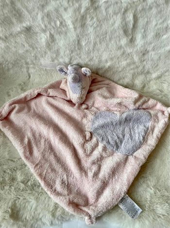 Doudou licorne rose et parme