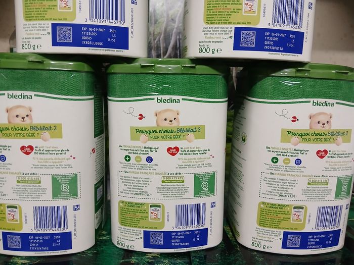 Lot 5 pots Blédilait (Blédina) 2ème âge – 800 g – Neufs (6–10 mois) - photo numéro 2