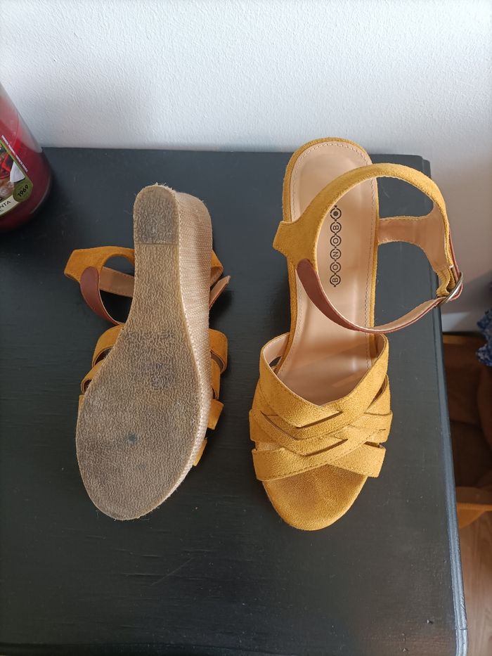 Talons compensés jaune - photo numéro 4