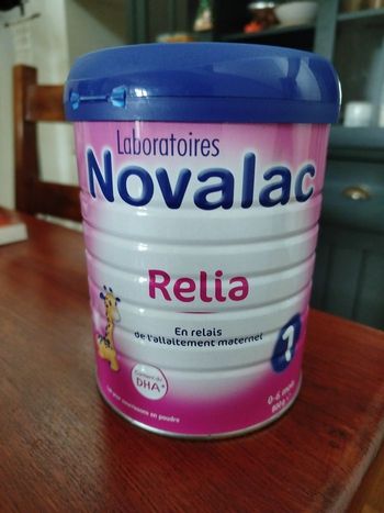 Boite neuve de lait Novalac Relia 1er Âge (0-6 mois)