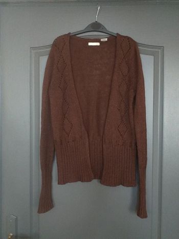 Gilet mohair chocolat 38/M 40/L - R