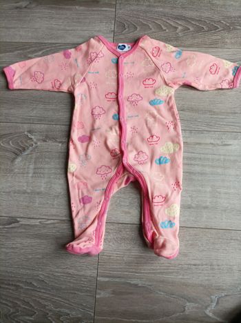Pyjama coton 3 mois nuages