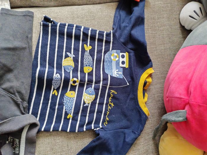 Lot Tee shirt manches longues bébé garçon 6 mois - photo numéro 5