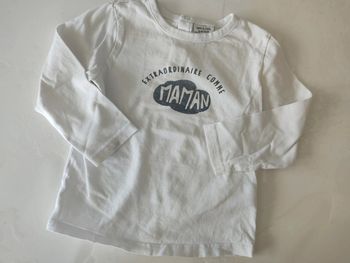 Tee shirt manches longues taille 36 mois
