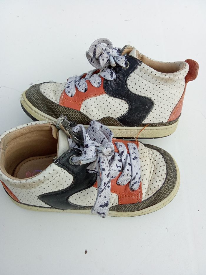 Chaussures garçon taille 24 montantes, hiver, cuir, à lacets, à enfiler