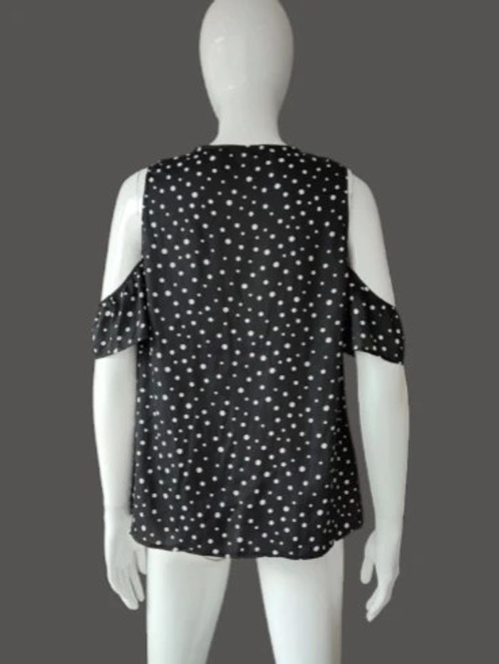 Blouse noire à pois blanc - photo numéro 5