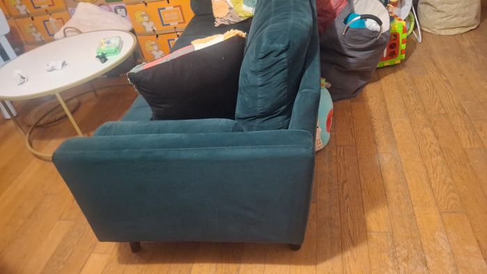 Canapé velour - photo numéro 3