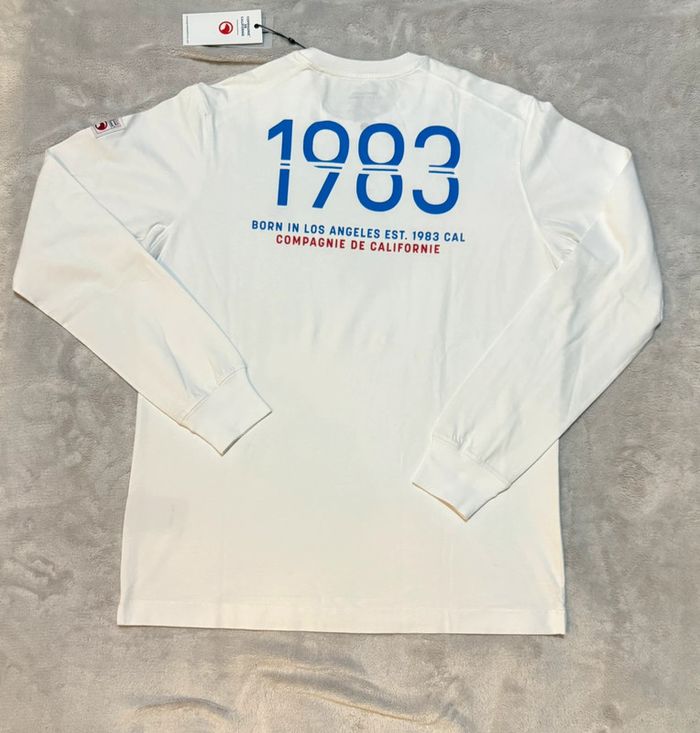 Compagnie de Californie - Tee-shirt manches longues "Long 83 sport" Blanc, taille L - photo numéro 5