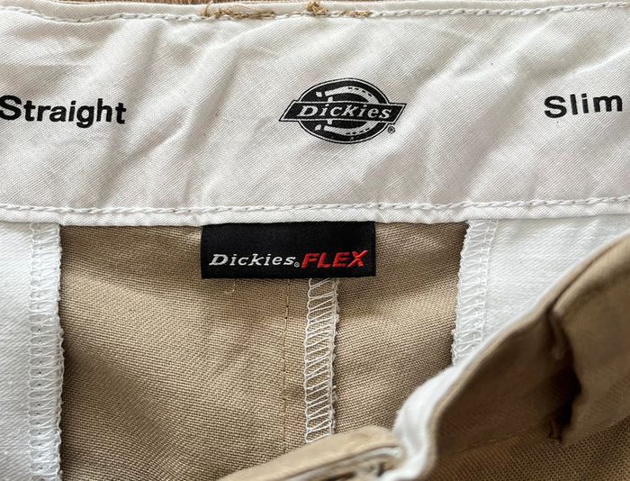 Pantalon beige Dickies Flex Slim Straight pour homme, taille W 30 L 30 (40 taille française) - photo numéro 6