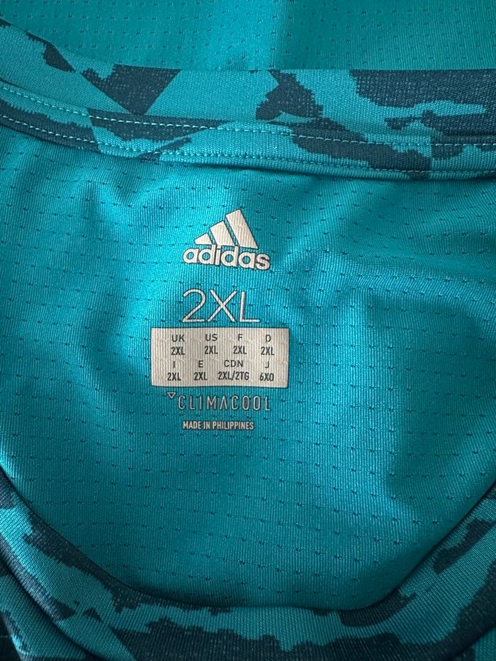 T-shirt bariolé bleu Adidas TXXL - photo numéro 10