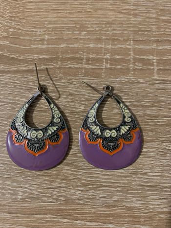 Boucles d’oreilles style bohème vintage