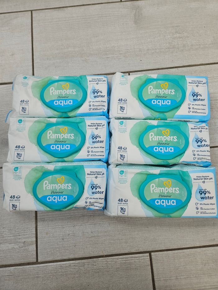 Lingettes aqua pampers harmonie