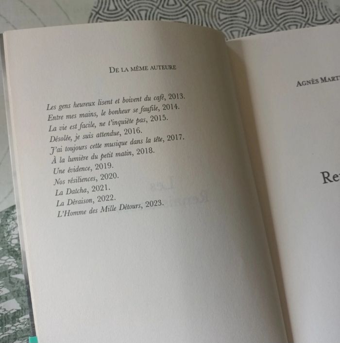 Livre " Les Renaissances " d'Agnès Martin-Lugand 🌻🌾 - photo numéro 6