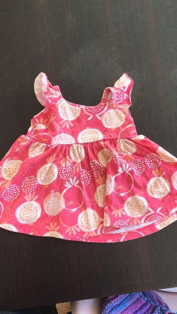 Robe rose 3 mois
