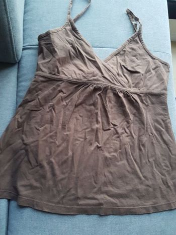 Débardeur marron femme 40