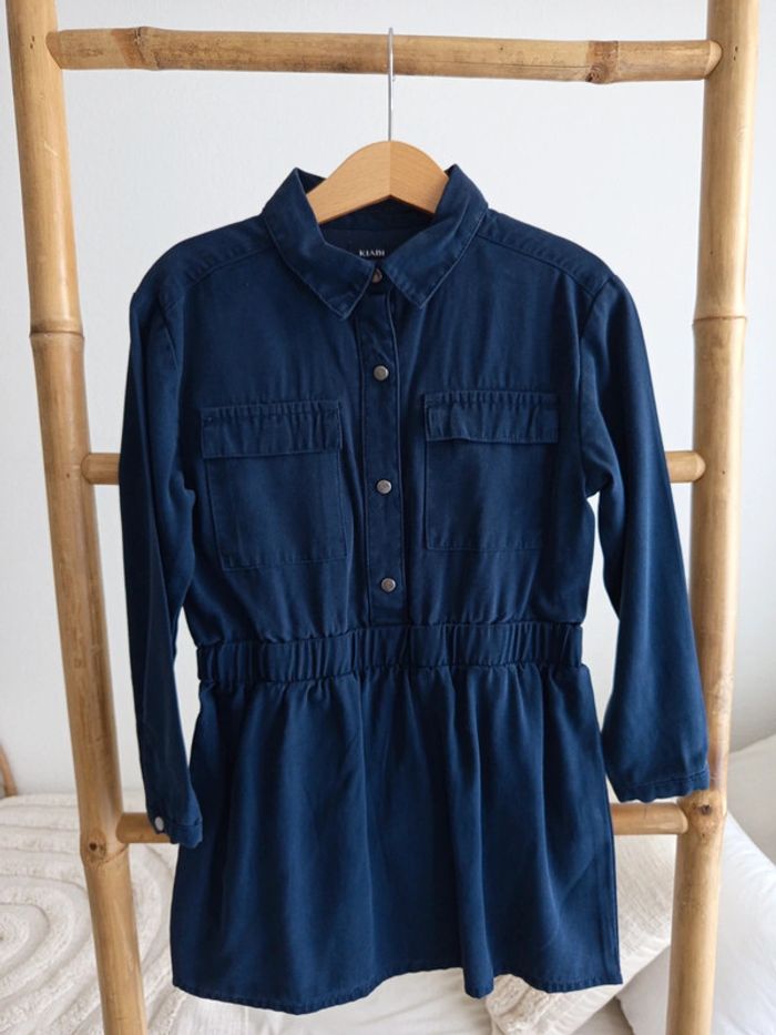 Robe chemise bleu marine 6 ans - photo numéro 2
