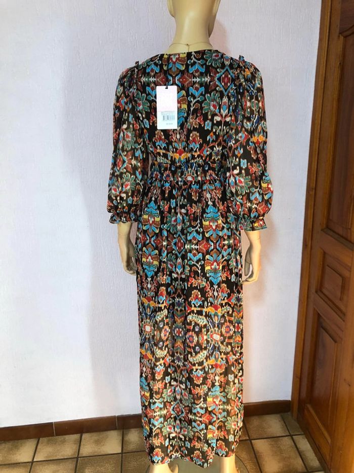 Longue robe noire et multicolore Naf naf - n e u v e - photo numéro 4