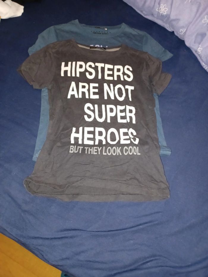 Lot 3 tee-shirts MC 14 ans - photo numéro 7