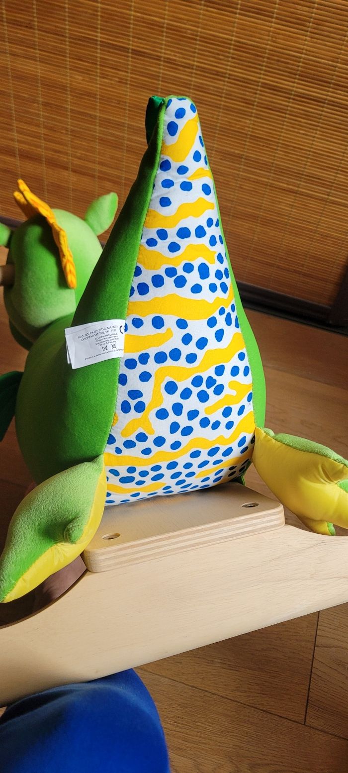 Dragon fuffy trotteur en bois soft wood - photo numéro 6