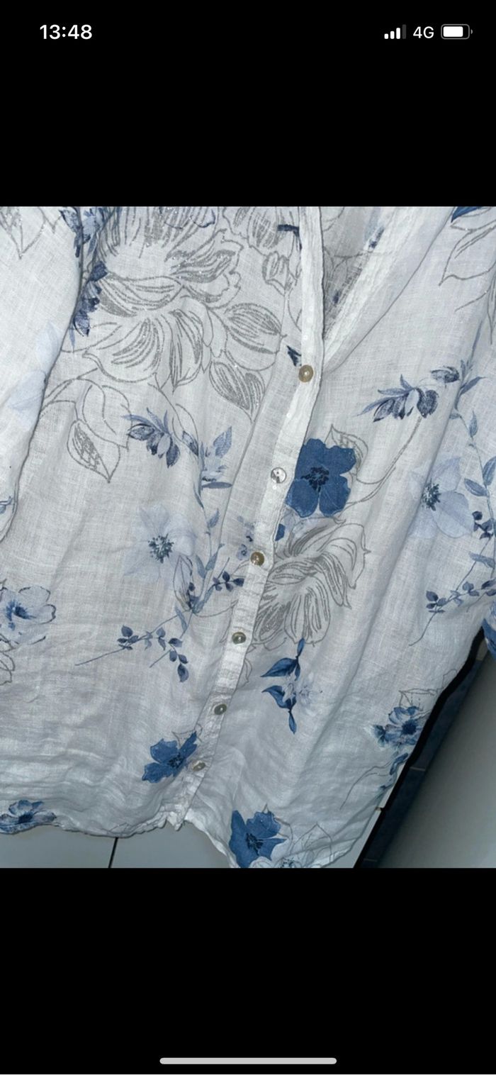 Blouses fleuri manches 3/4 - photo numéro 2