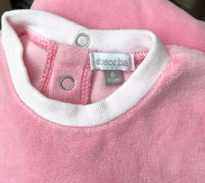 Pyjama velours Absorba 6 mois - photo numéro 4