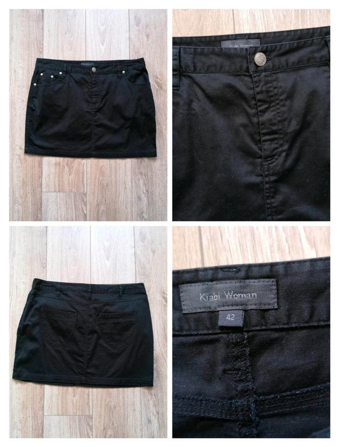 Jupe courte noire Kiabi T. 42 - photo numéro 2