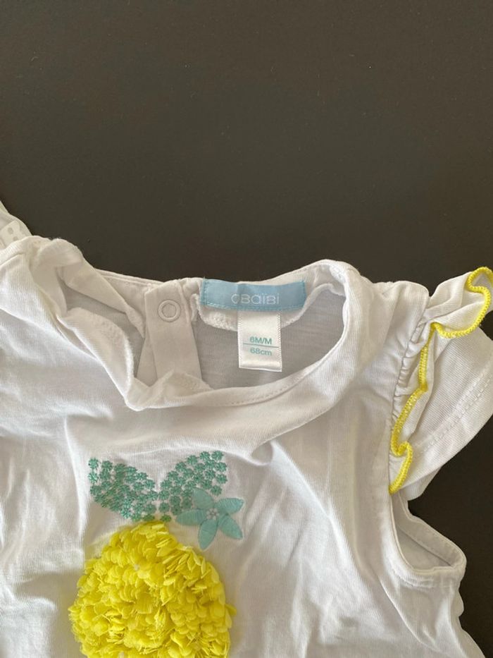 lot de 2 t-shirt obaibi 6 mois - photo numéro 3
