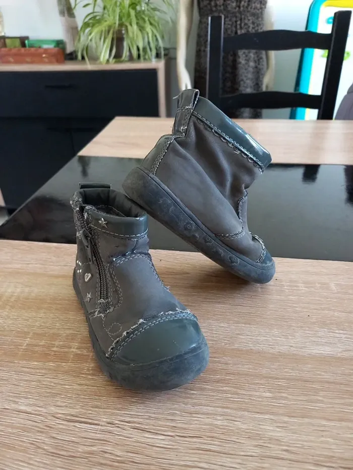 Chaussures fille T23 grise - photo numéro 4
